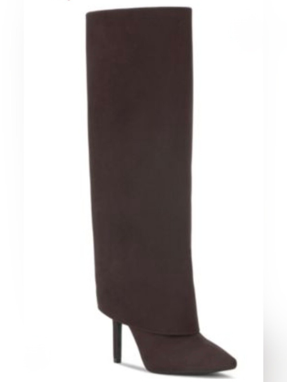 INC International Concepts Chocolate Brown Over-the-Knee Pointed Stiletto Boot